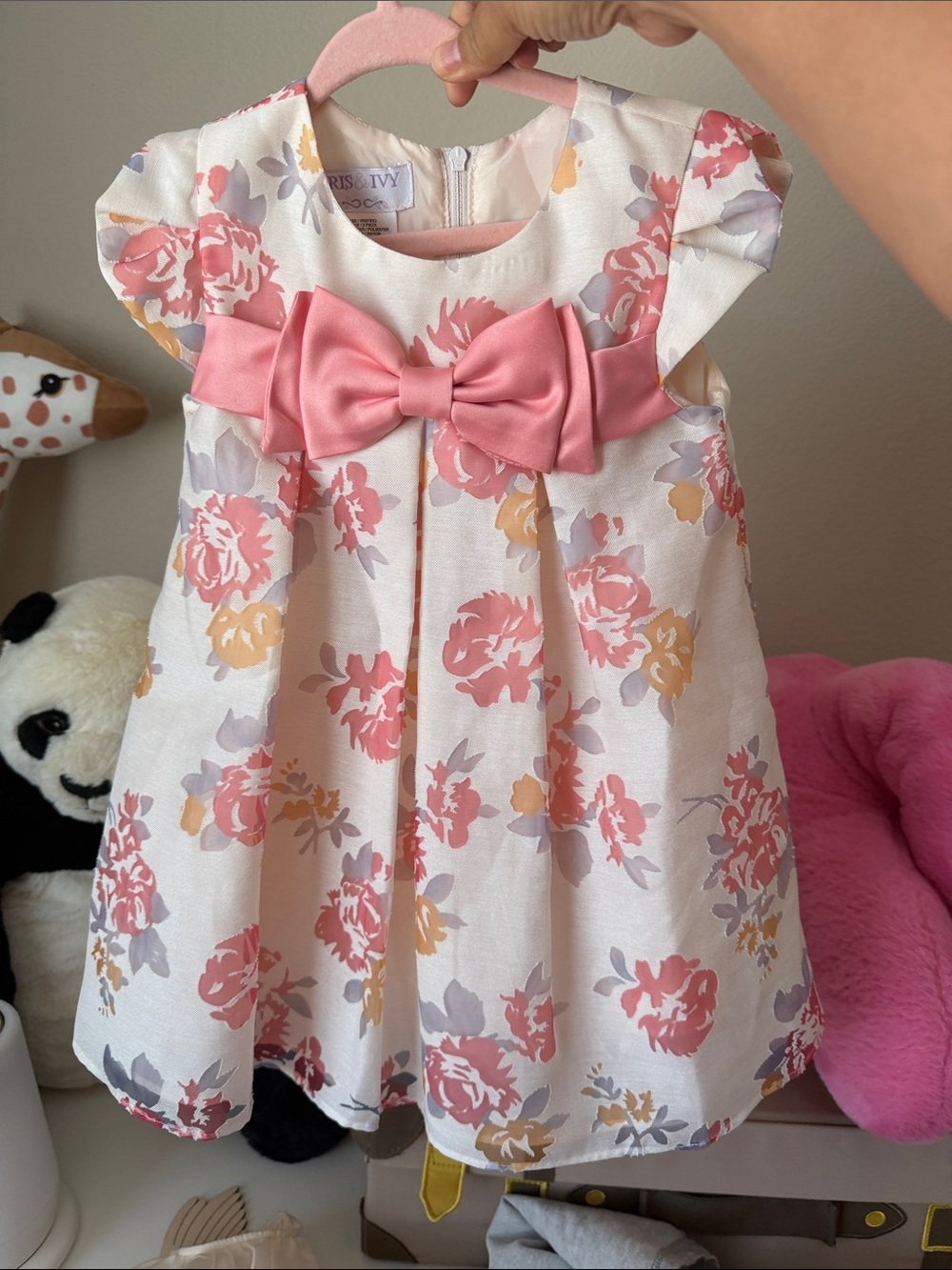 Iris & Ivy Pink Floral Party Dress
